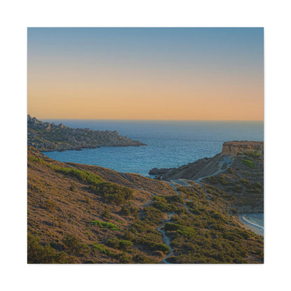 Malta Sunset Matte Canvas, Stretched, 1.25"