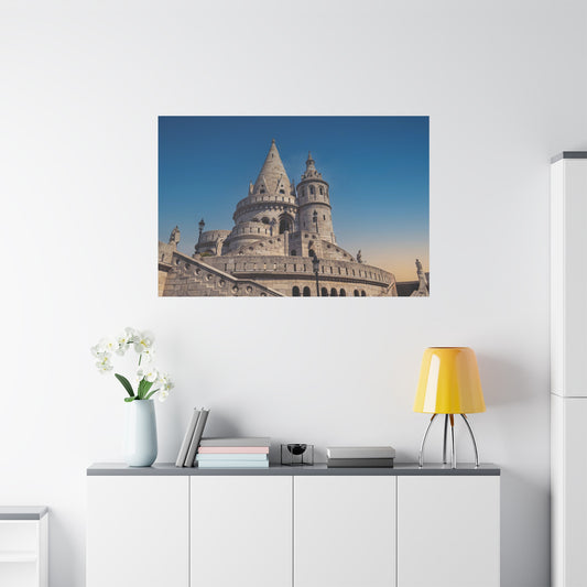 Budapest Fisherman Bastion Matte Canvas, Stretched, 1.25"