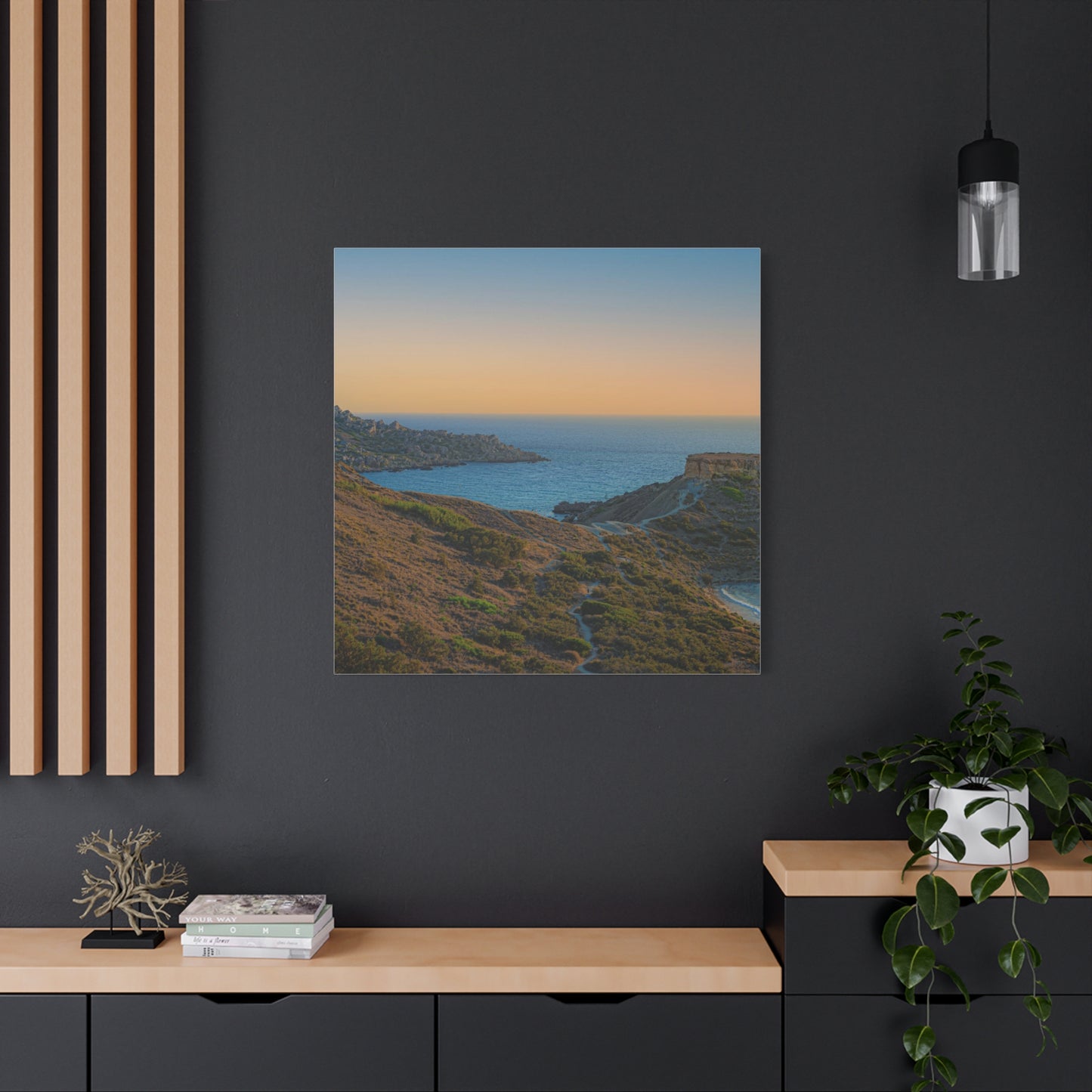Malta Sunset Matte Canvas, Stretched, 1.25"
