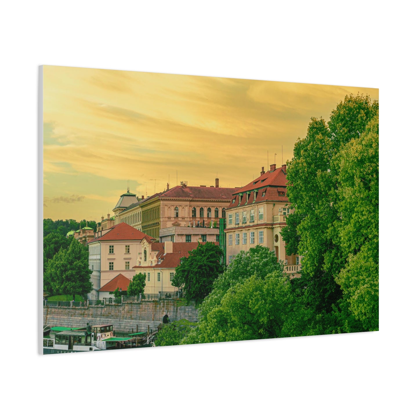 Prague City Matte Canvas, Stretched, 1.25"