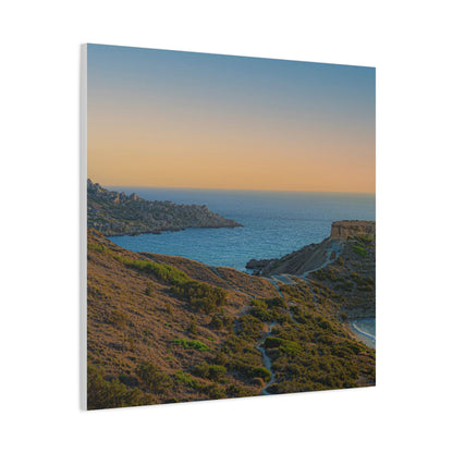 Malta Sunset Matte Canvas, Stretched, 1.25"