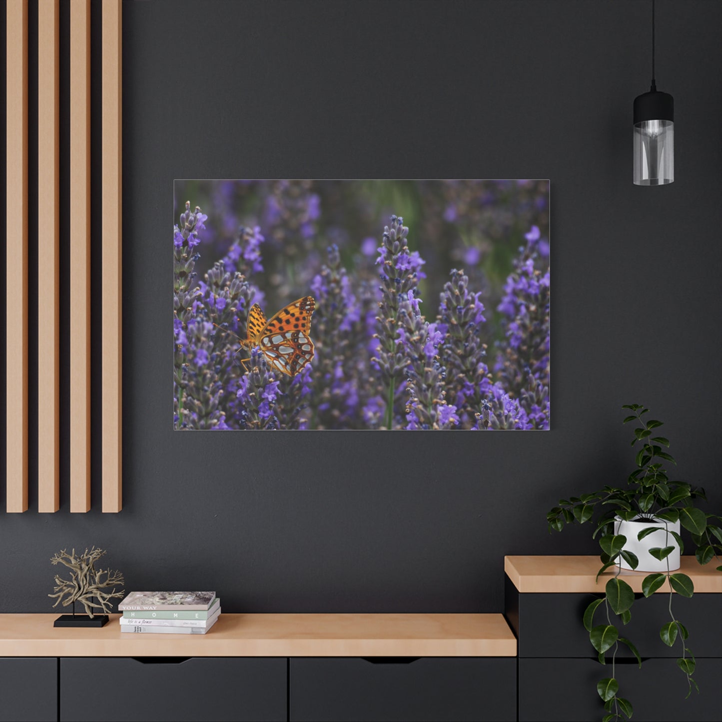 Orange Butterfly Matte Canvas, Stretched, 1.25"