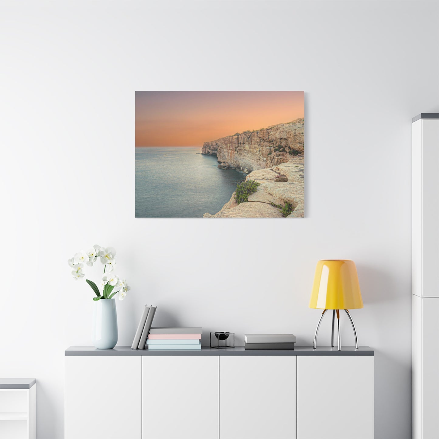 Malta Sunset Matte Canvas, Stretched, 1.25"