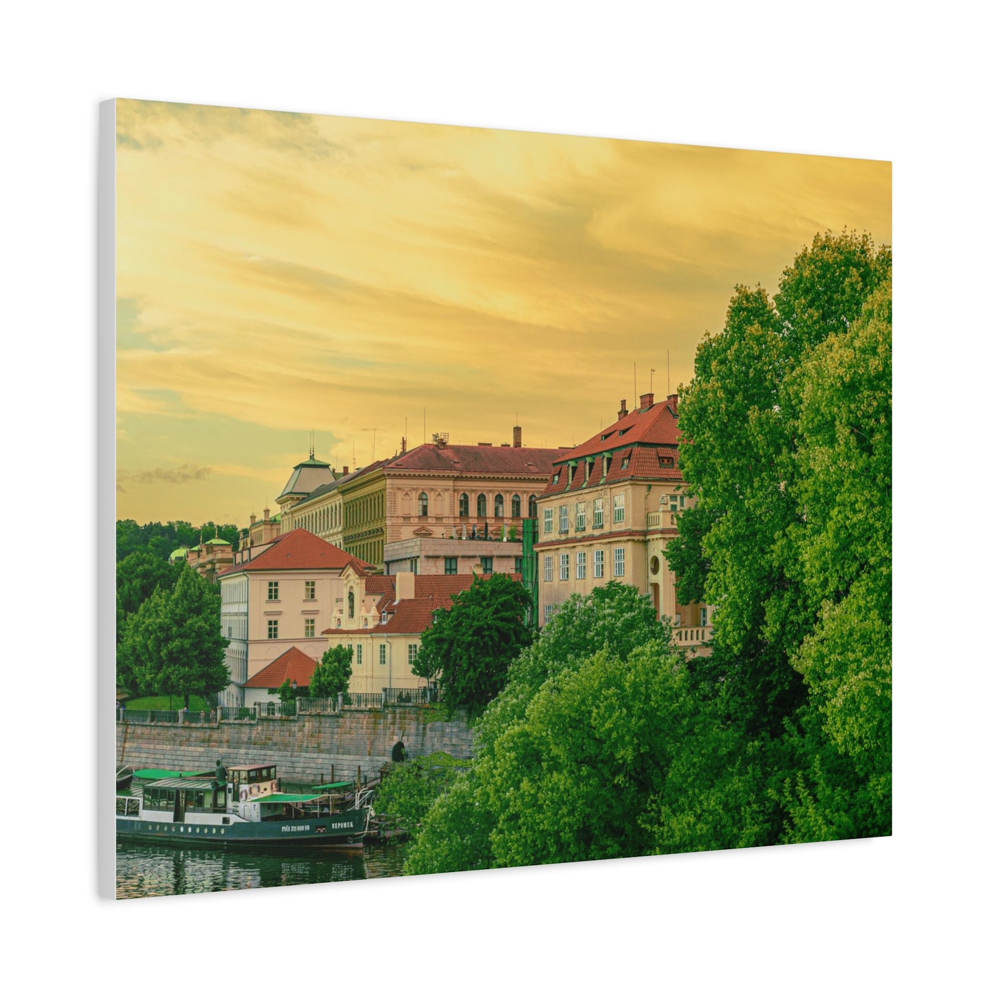 Prague City Matte Canvas, Stretched, 1.25"