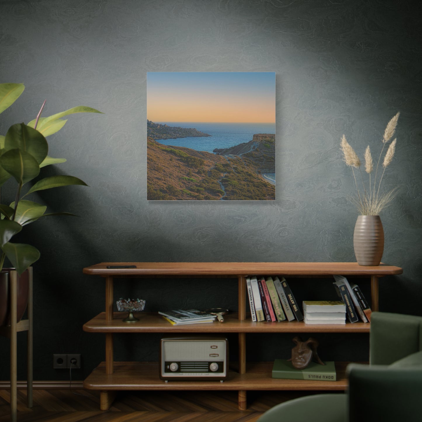Malta Sunset Matte Canvas, Stretched, 1.25"