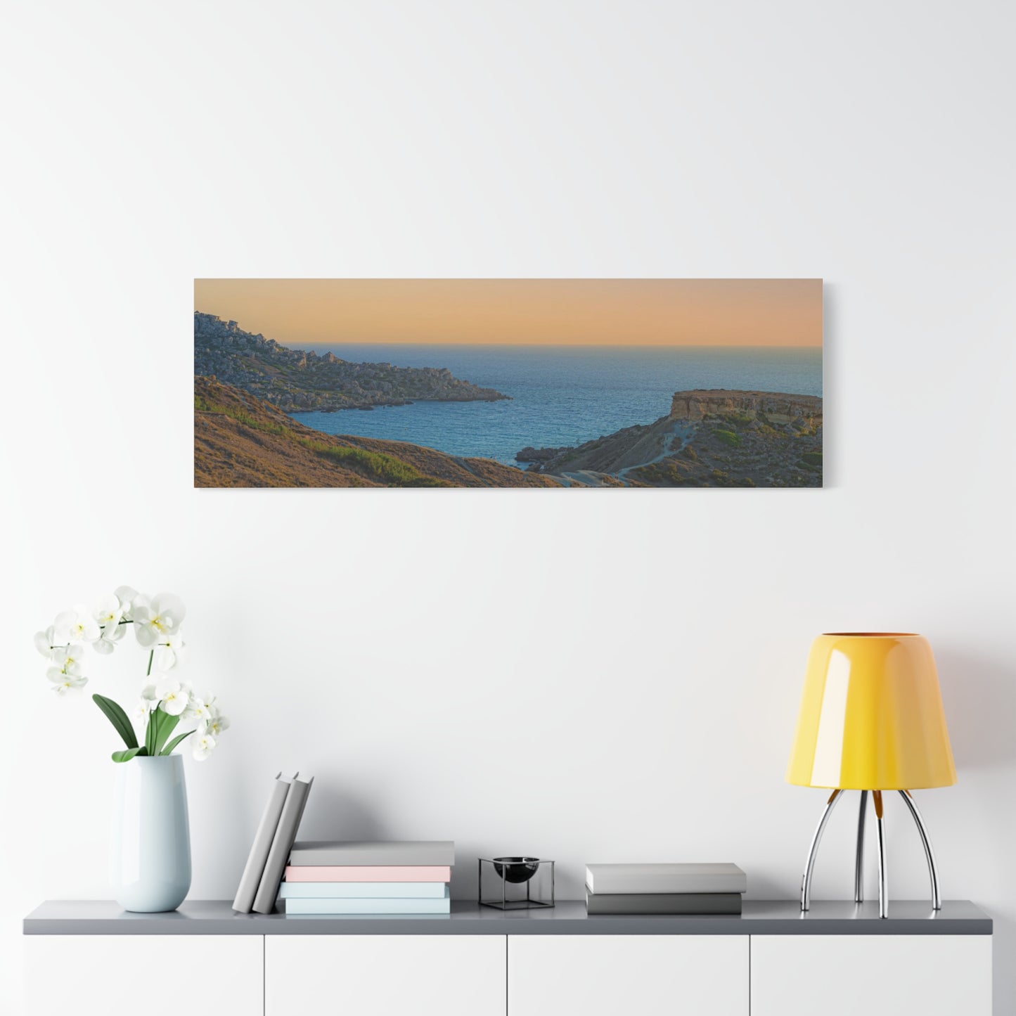 Malta Sunset Matte Canvas, Stretched, 1.25"