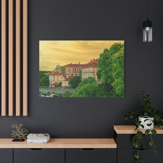 Prague City Matte Canvas, Stretched, 1.25"