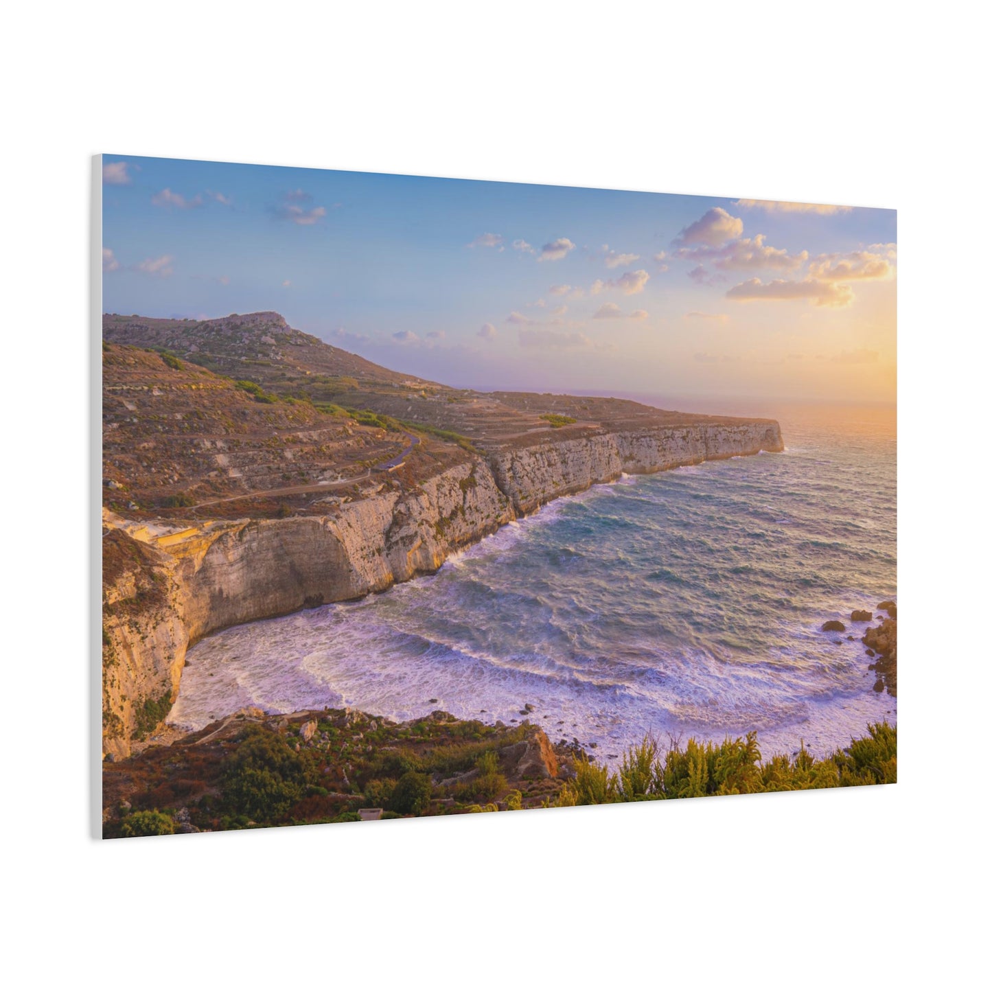 Malta Mediterranean Coast Matte Canvas, Stretched, 1.25"