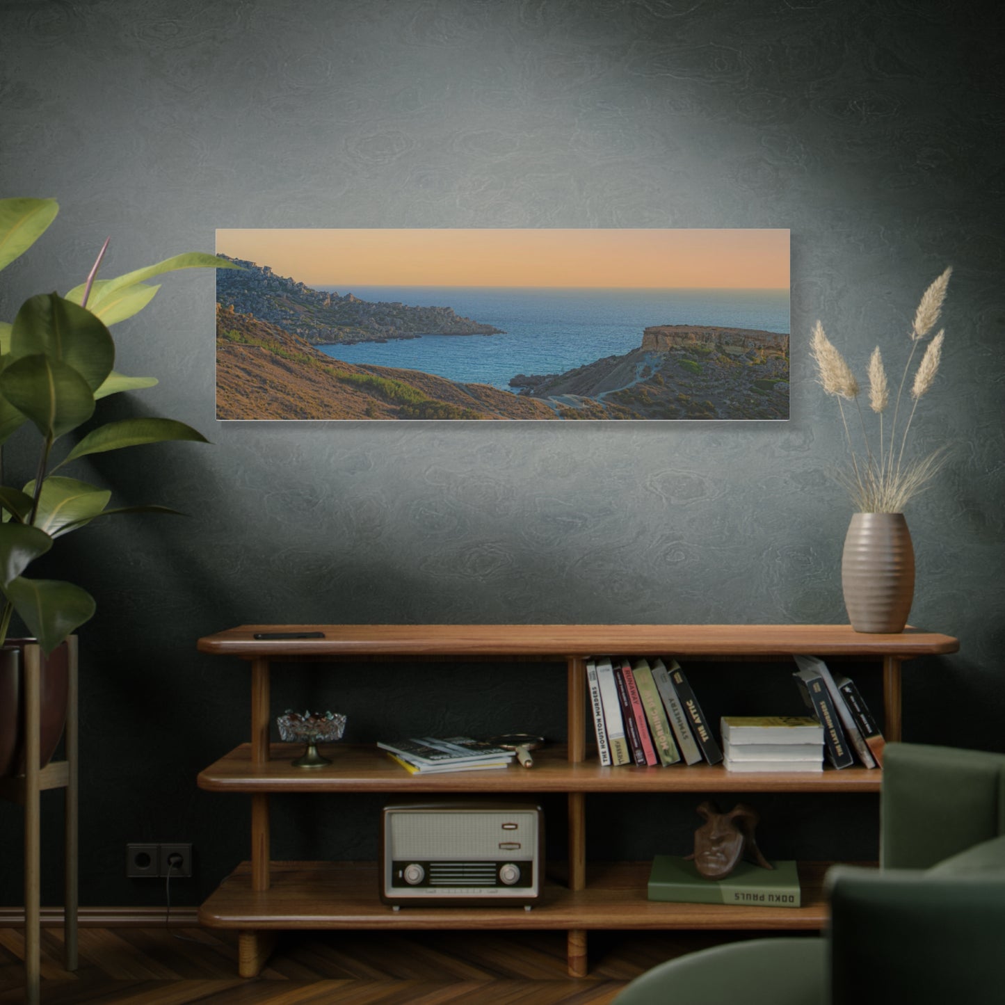 Malta Sunset Matte Canvas, Stretched, 1.25"