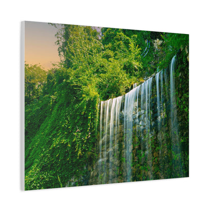 Budapest Waterfall Horizontal Matte Canvas, Stretched, 1.25"