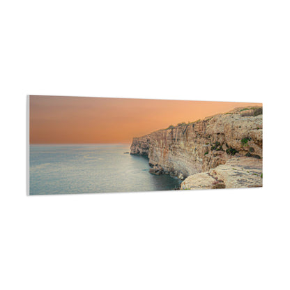 Malta Sunset Matte Canvas, Stretched, 1.25"